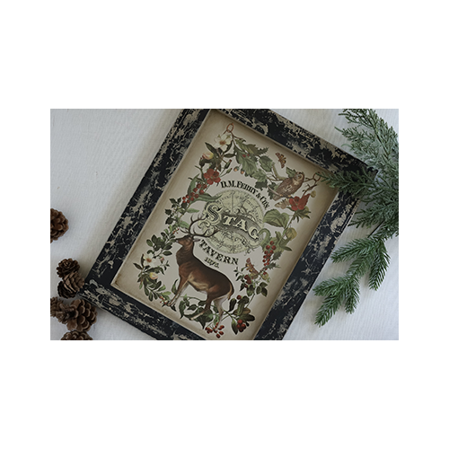 Texas In-Laws IOD Stag Tavern Decor Transfer 8 Pages (8X12 Pad) By Iron Orchid Designs