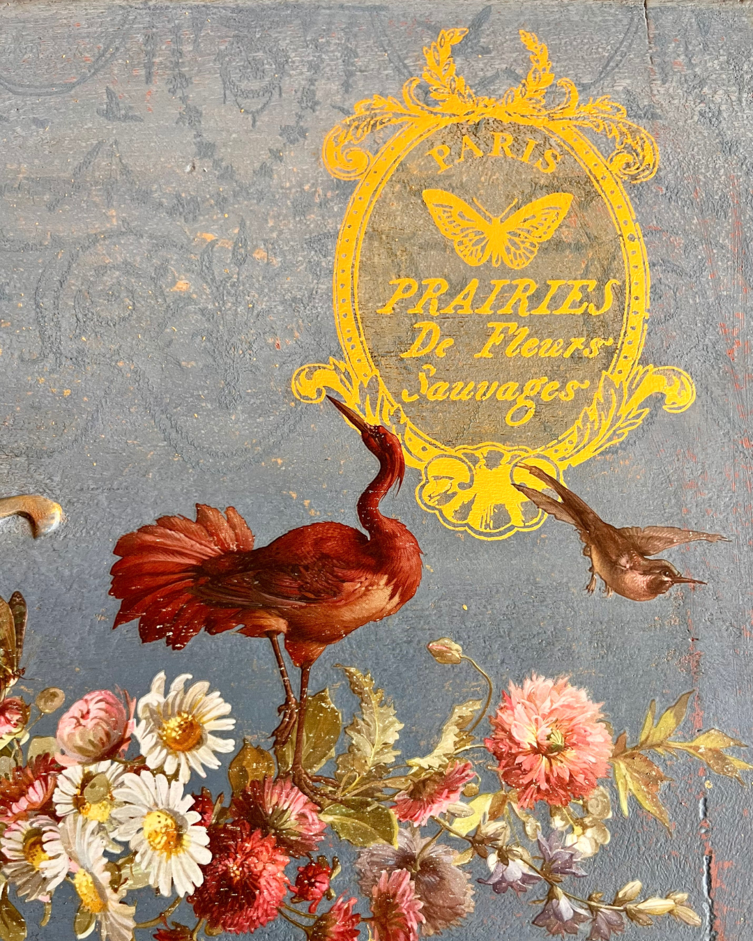 Texas In-Laws IOD Papillon Foil Decor Transfer (Pad of 8 8X12) By Iron Orchid Designs