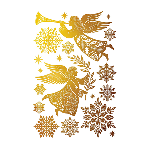 Texas In-Laws Angels Sing Foil Transfer 8 Pages (8X12 Pad) By Iron Orchid Designs
