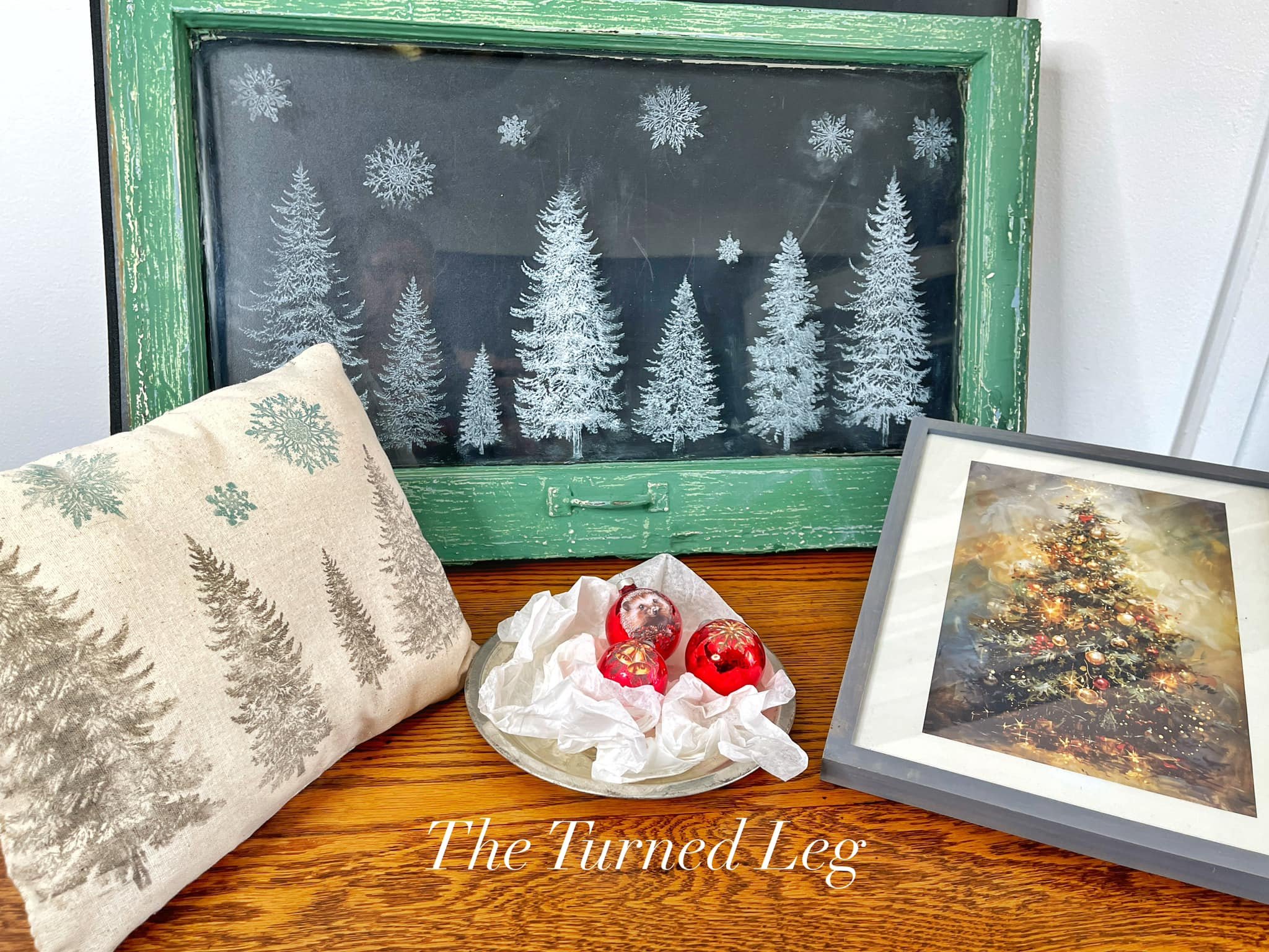 Texas In-Laws IOD Decor Stamp Winter Forest 12"x12" by Iron Orchid Designs