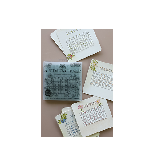 Texas In-Laws IOD A Timely Tale Decor Stamp (4 Sheets) 6"x6" by Iron Orchid Designs
