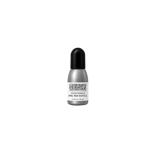 Silver Sparkle IOD Decor Ink Pad Refill