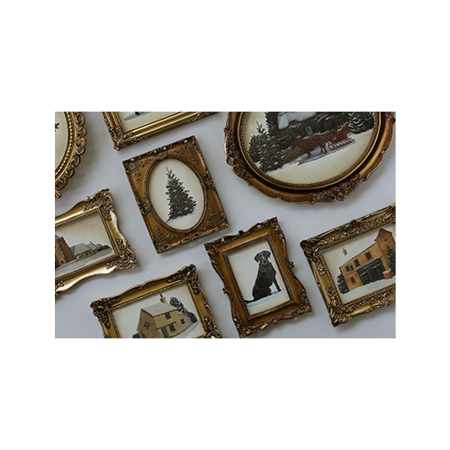 Texas In-Laws IOD A Cotswold Christimas Decor Transfer (pad of 8 12"x16" sheets) by Iron Orchid Designs