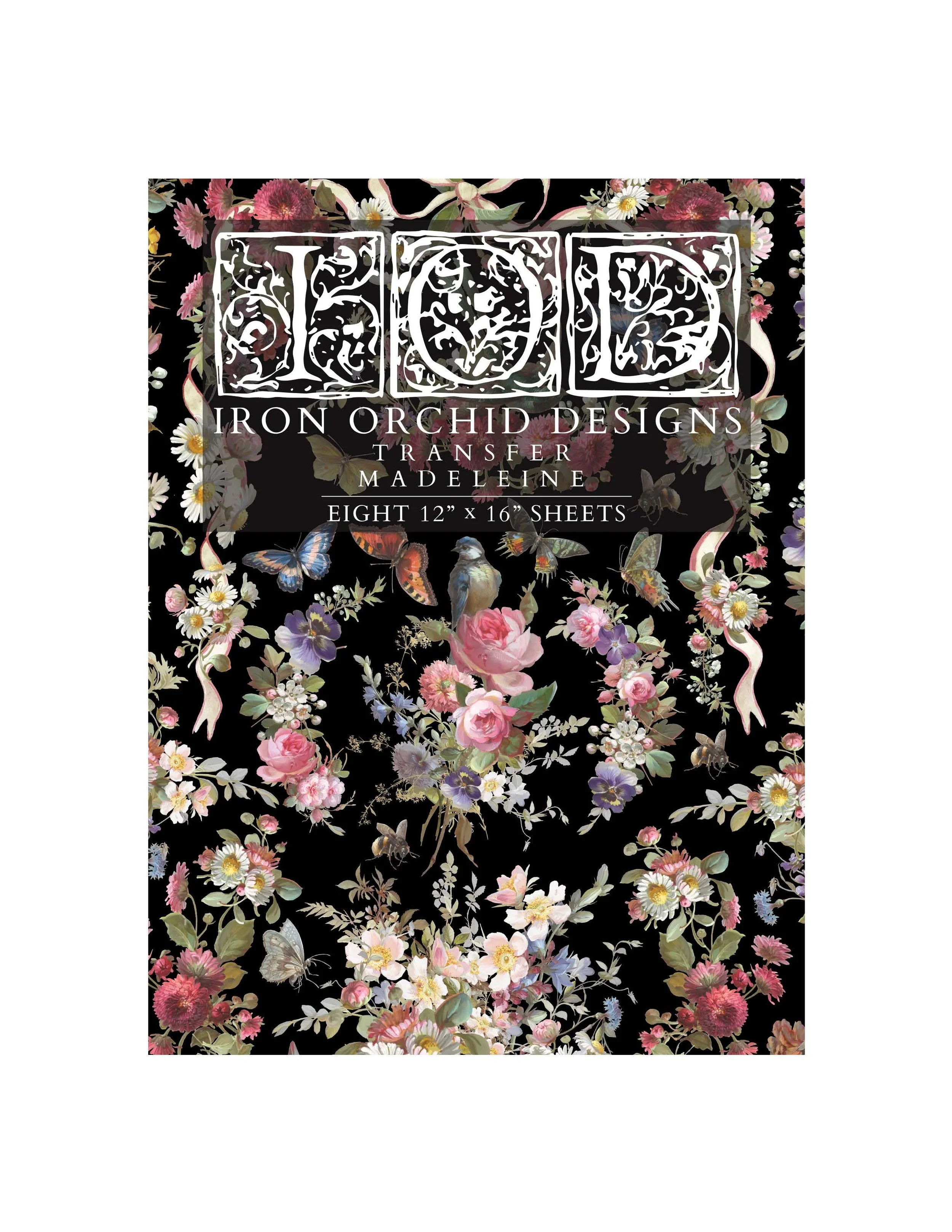 IOD Madeleine Decor Transfer (pad of 8 12"x16" sheets) by Iron Orchid Designs