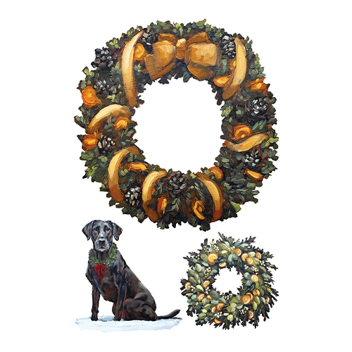 Texas In-Laws IOD A Cotswold Christimas Decor Transfer (pad of 8 12"x16" sheets) by Iron Orchid Designs