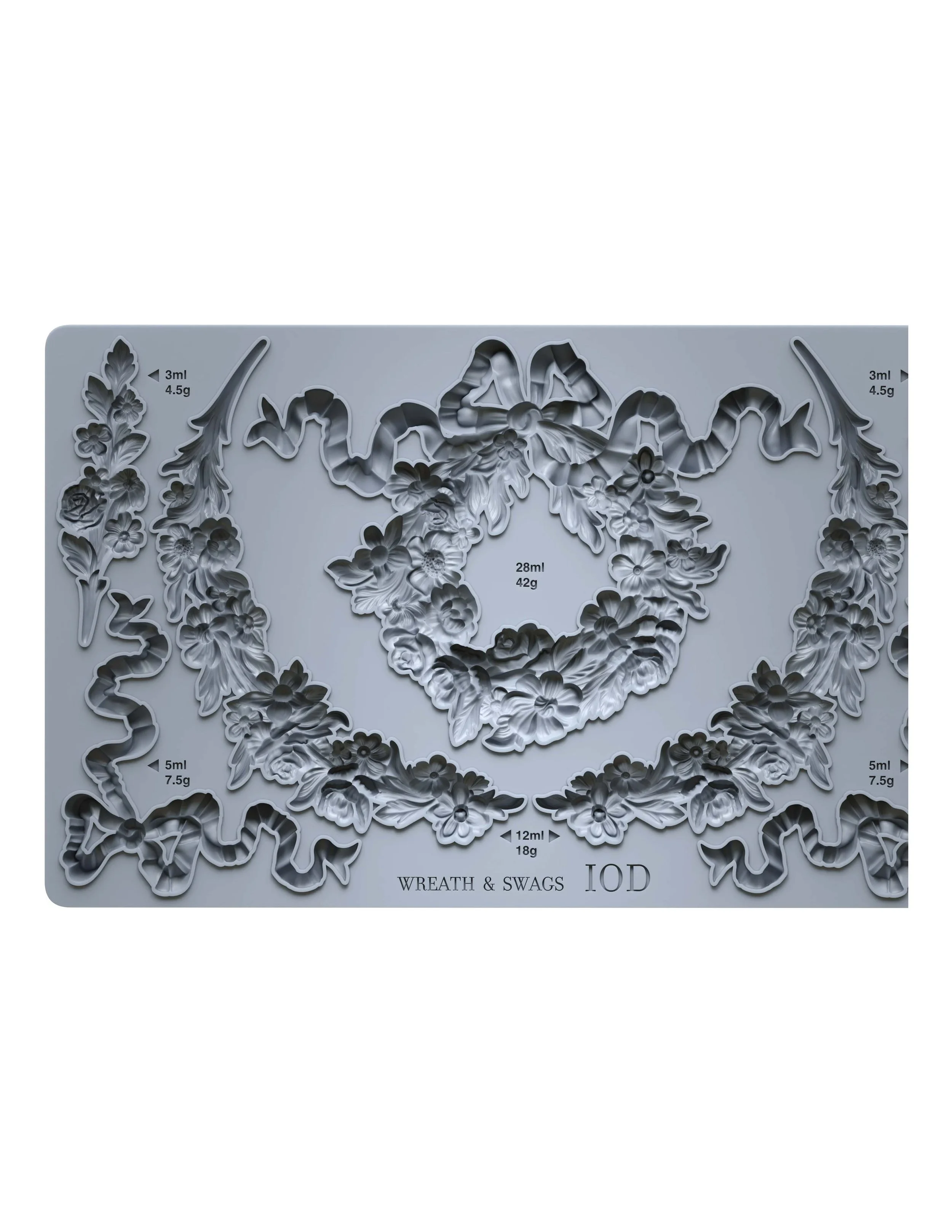 Texas In-Laws IOD Decor Mould Wreath and Swags 6"x10" by Iron Orchid Designs