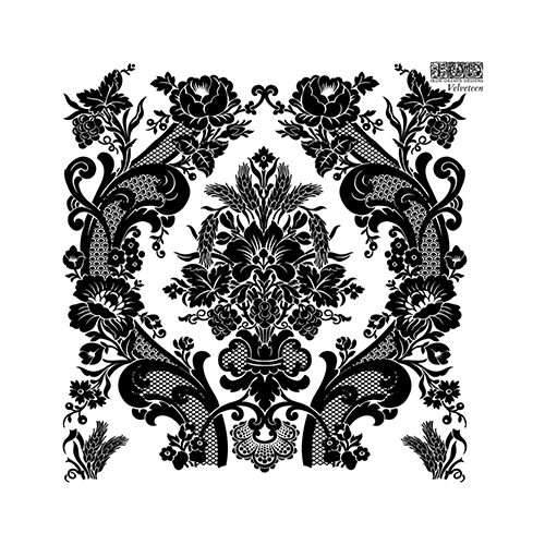 Texas In-Laws IOD Decor Stamp Velveteen 6"x6" (4 Sheets) by Iron Orchid Designs