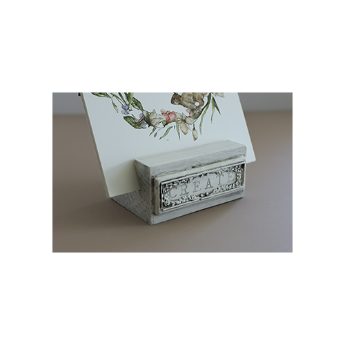 Texas In-Laws IOD Wood Block Stands Pack of 2 (2" H × 4" W × 3" D) By Iron Orchid Designs