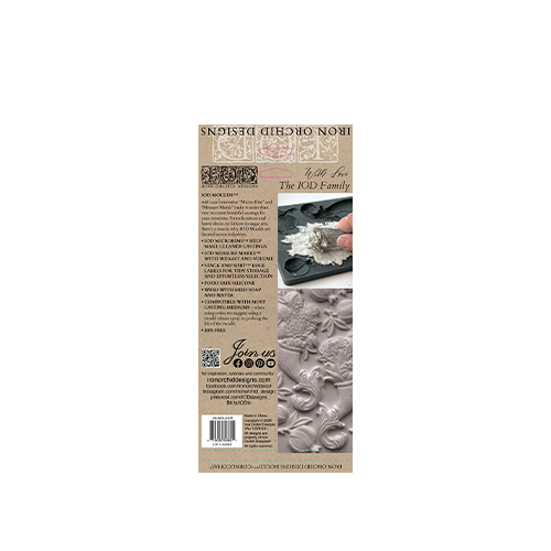 Texas In-Laws IOD Cornucopias Decor Mould 6"x10" by Iron Orchid Designs