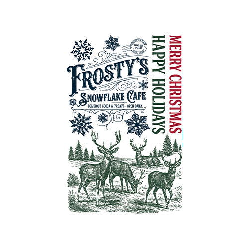 Texas In-Laws IOD The North Pole Co Paint Inlay 8×12 (8 Sheet) Pad By Iron Orchid Designs