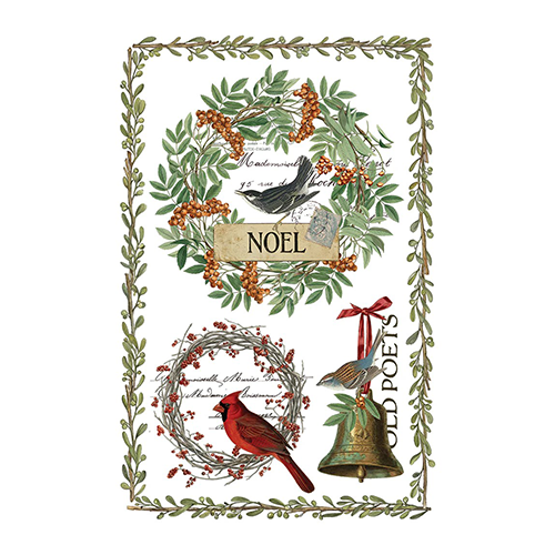 Texas In-Laws IOD Winter's Calling Decor Transfer 8 Pages (8X12 Pad) By Iron Orchid Designs