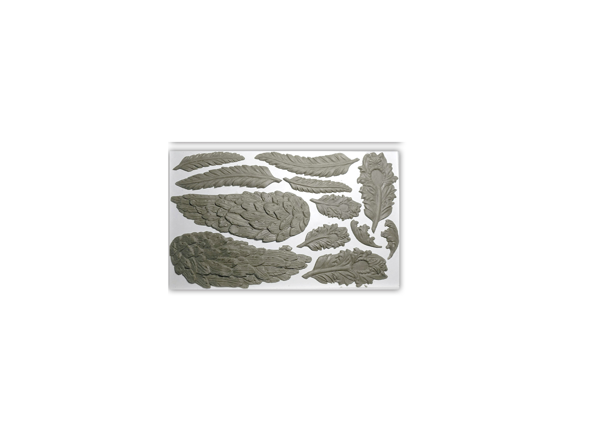 IOD Wings and Feathers Decor Mould 6"x10" by Iron Orchid Designs