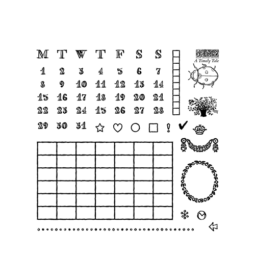 IOD A Timely Tale Decor Stamp (4 Sheets) 6"x6" by Iron Orchid Designs