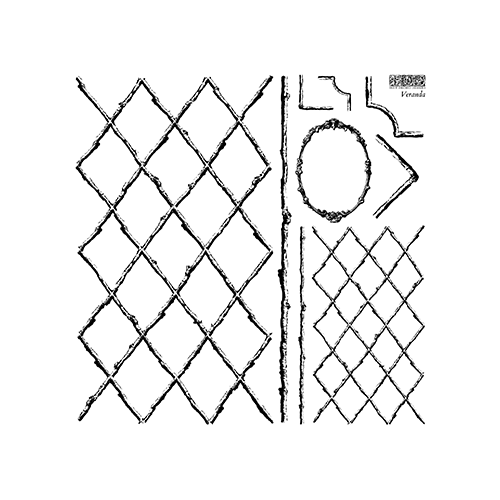 IOD Veranda Decor Stamp (2 Sheet Set) 12"x12" by Iron Orchid Designs
