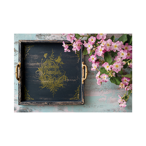 Texas In-Laws IOD Athenaeum Foil Decor Transfer (Pad of 8 8X12) By Iron Orchid Designs