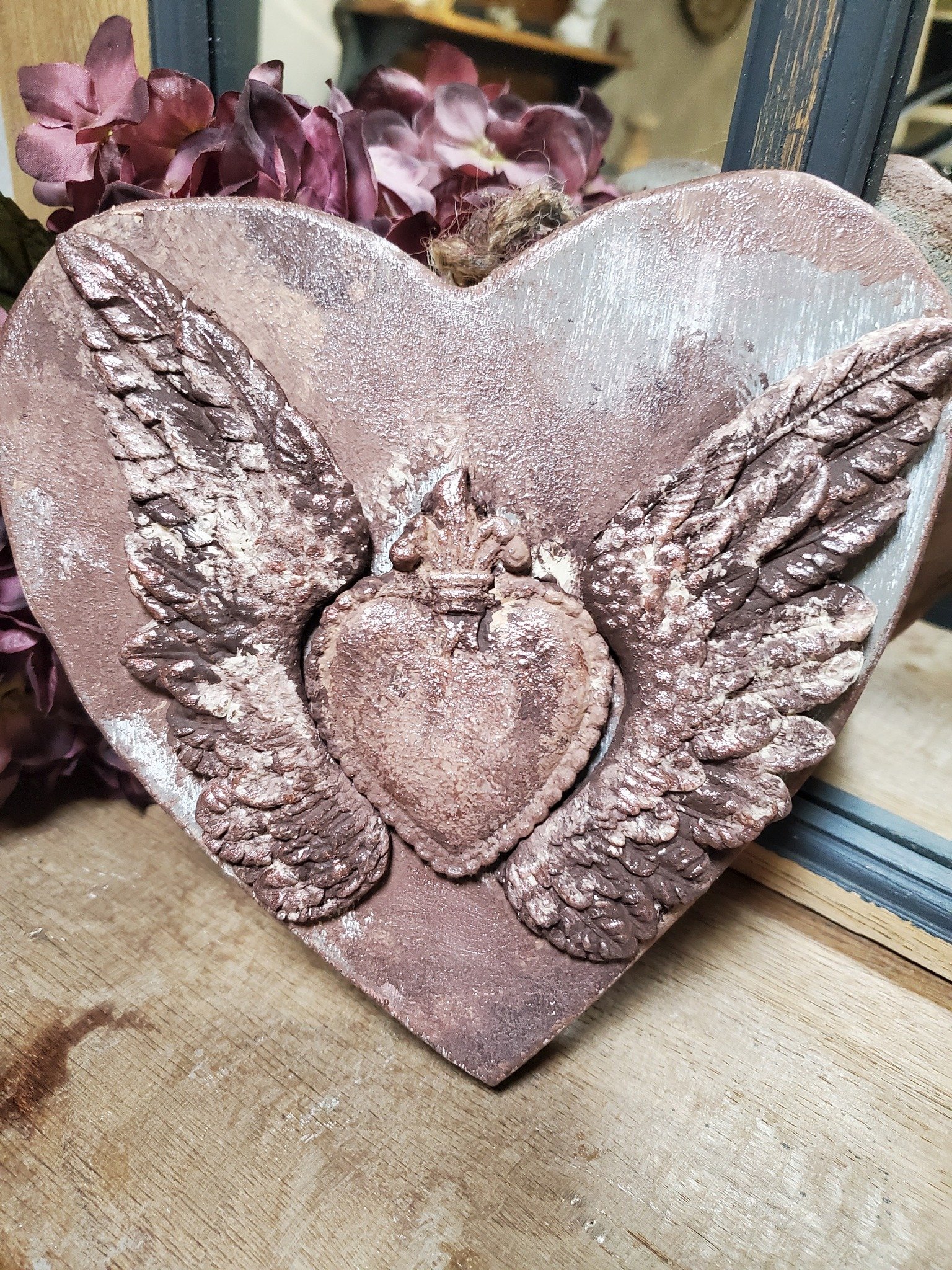 Texas In-Laws IOD Decor Mould Heraldry 6"x10" by Iron Orchid Designs