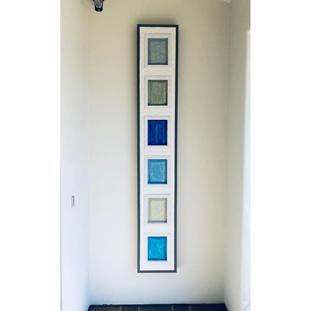 🏠
&bull;
&ldquo;Close&rdquo; - Dissected Door Series
Private Commission 
Oak Door Segment Wrapped with Oak Frame
84&rdquo; x 12&rdquo;
&bull;
The theme of the home rebuild/interior decor is &ldquo;Driftwood Decor&rdquo; so I pulled a bunch of blues,