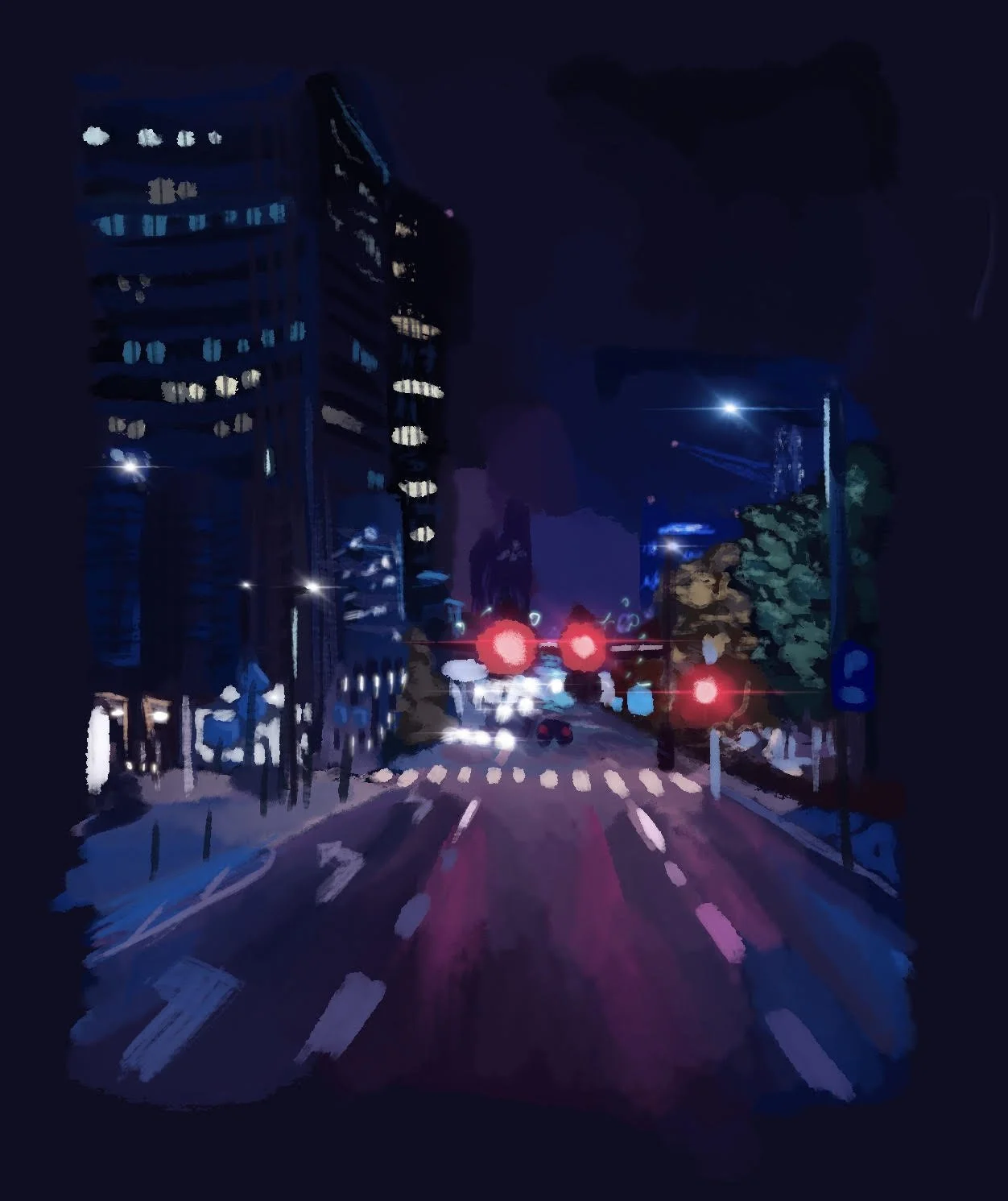 1 hour study of night