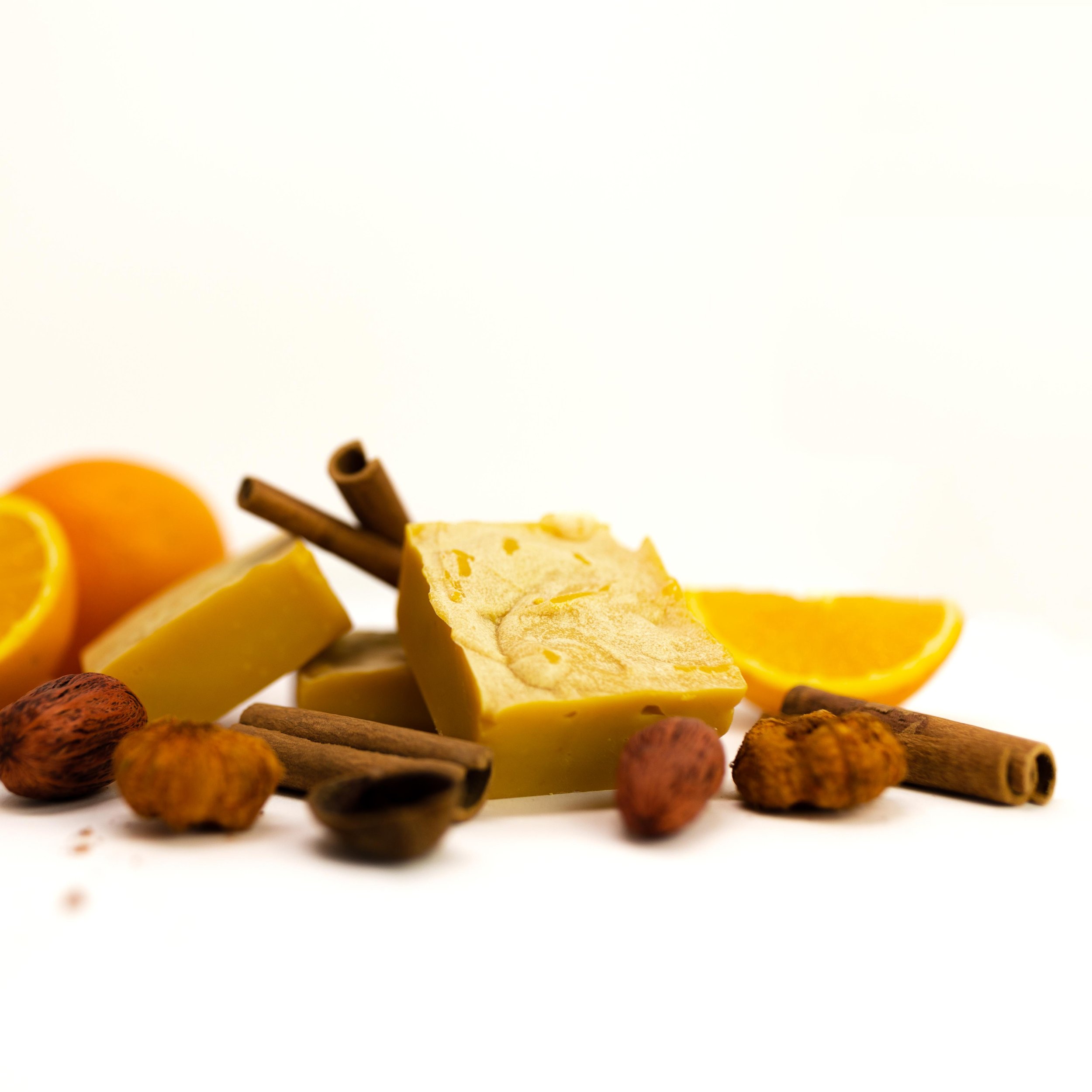 All Natural Goat Milk Soap - Orange Pumpkin Spice Scent