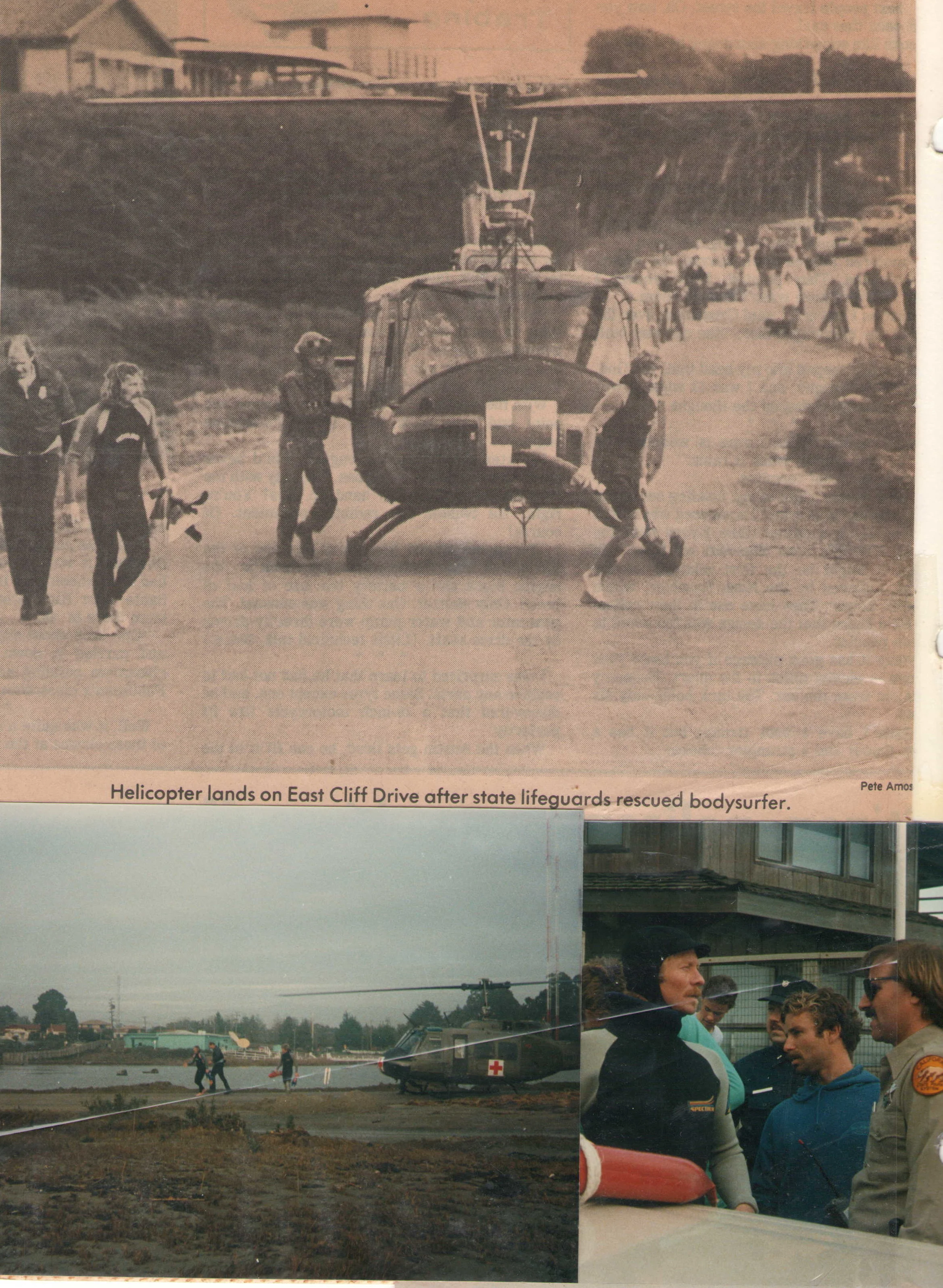 Bart Wilcox Rescued by a Vietnam War-Era Huey 2/1/84
