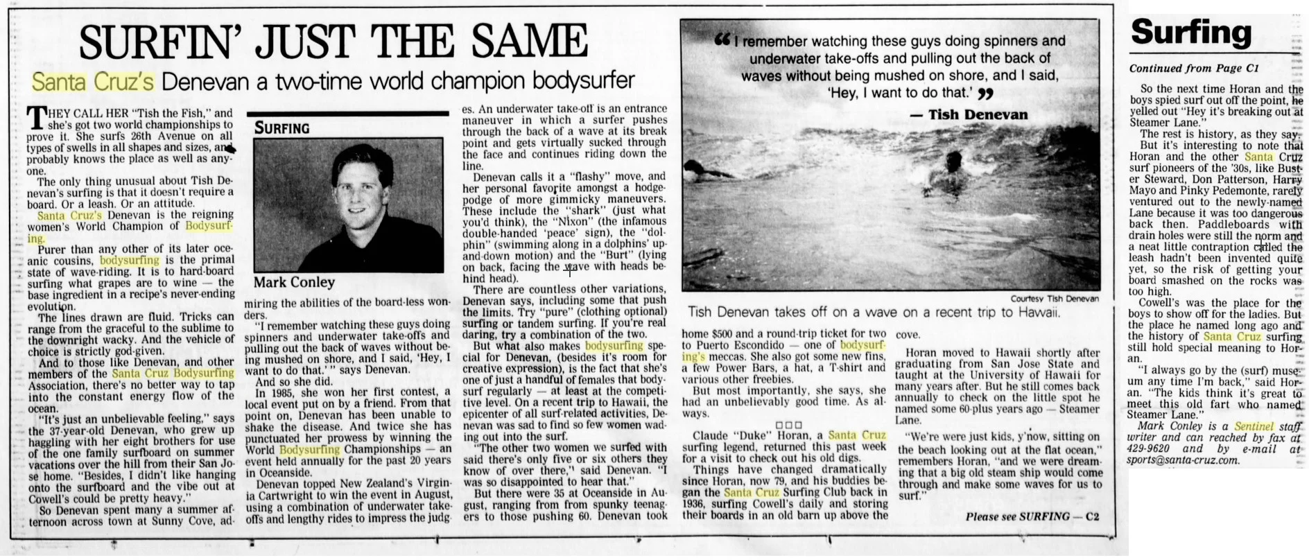 Santa Cruz Sentinel 11/7/96