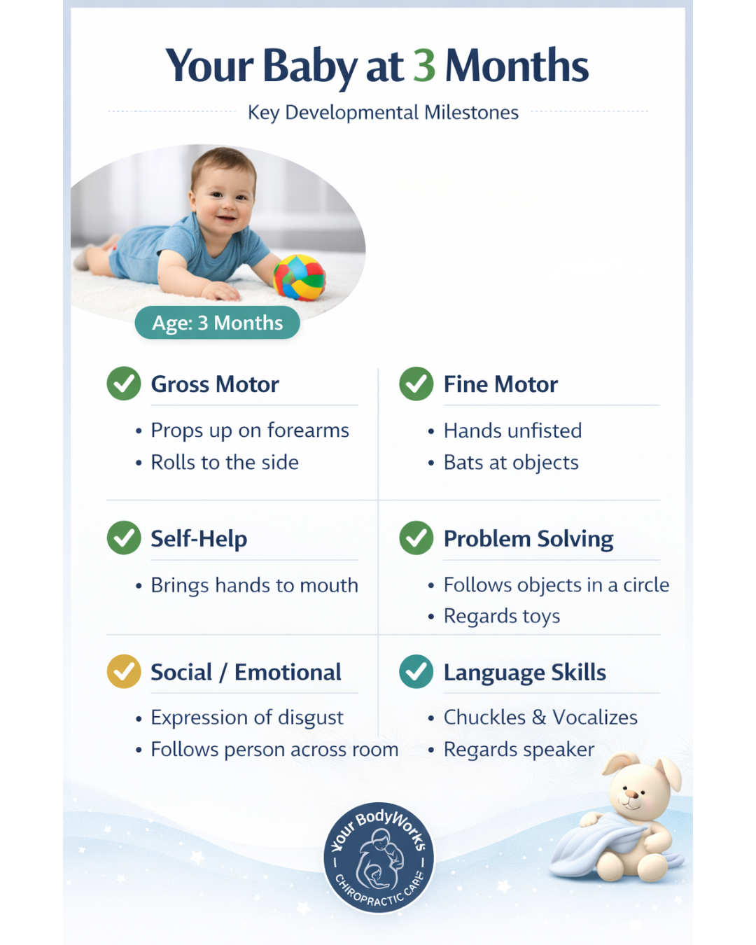 Your Baby at 3 Months — Key Milestones and What They Mean