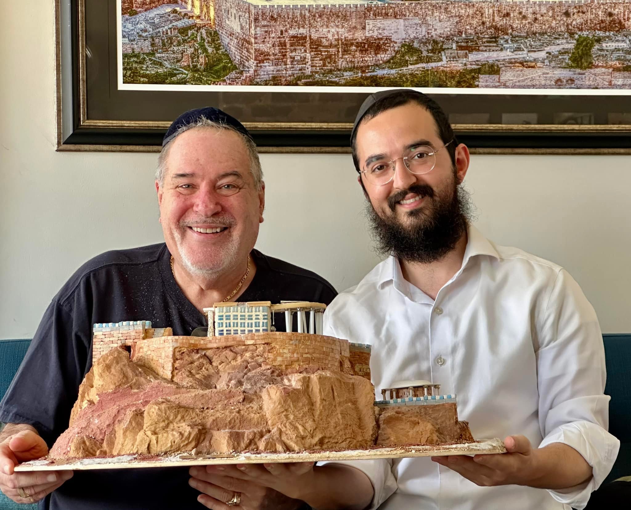Thank you Joel Beck &amp; Jacki Beck for the most amazing gift to the Pensacola Chabad Jewish Center!
This is a handmade model of the fortress of Masada in Israel. Made with such detail and precision, it is an absolute masterpiece. 

Masada is an anc