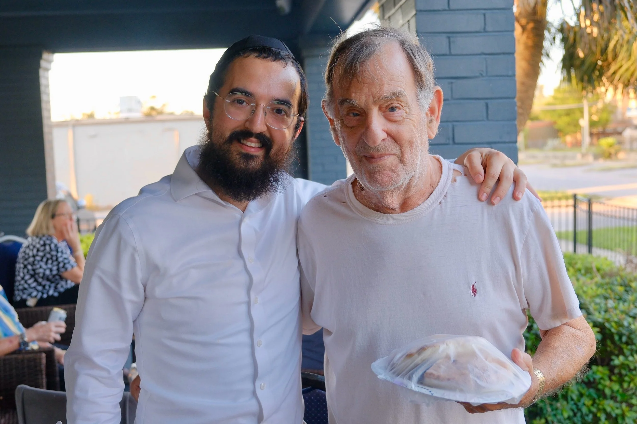 Today many old friends and new friends stopped by Chabad to enjoy some good hot BBQ!
The basis of the Torah is &ldquo;love your fellow as you love yourself&ldquo;
We are dedicated to making sure that every individual will be taken care of and cared f