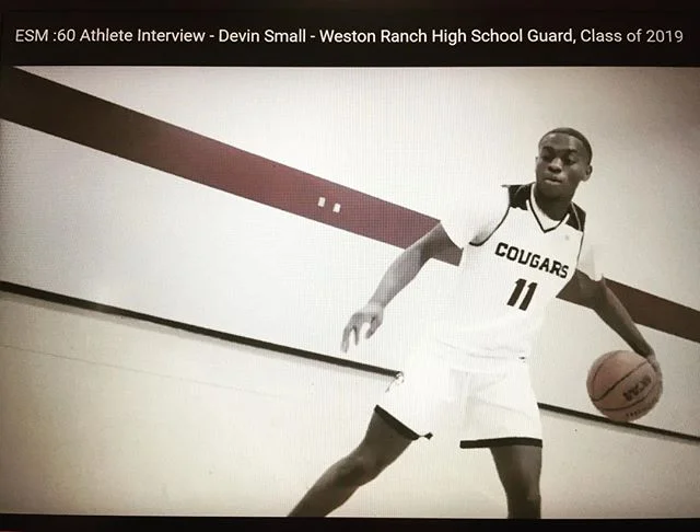 Devin Small of Weston Ranch High School is soft-spoken, has impeccable manners with a smile that lights up a room. But make mistake - he&rsquo;s a beast on the court &amp; one of the reasons that the Cougars went 12-0 and captured the Valley Oak Leag