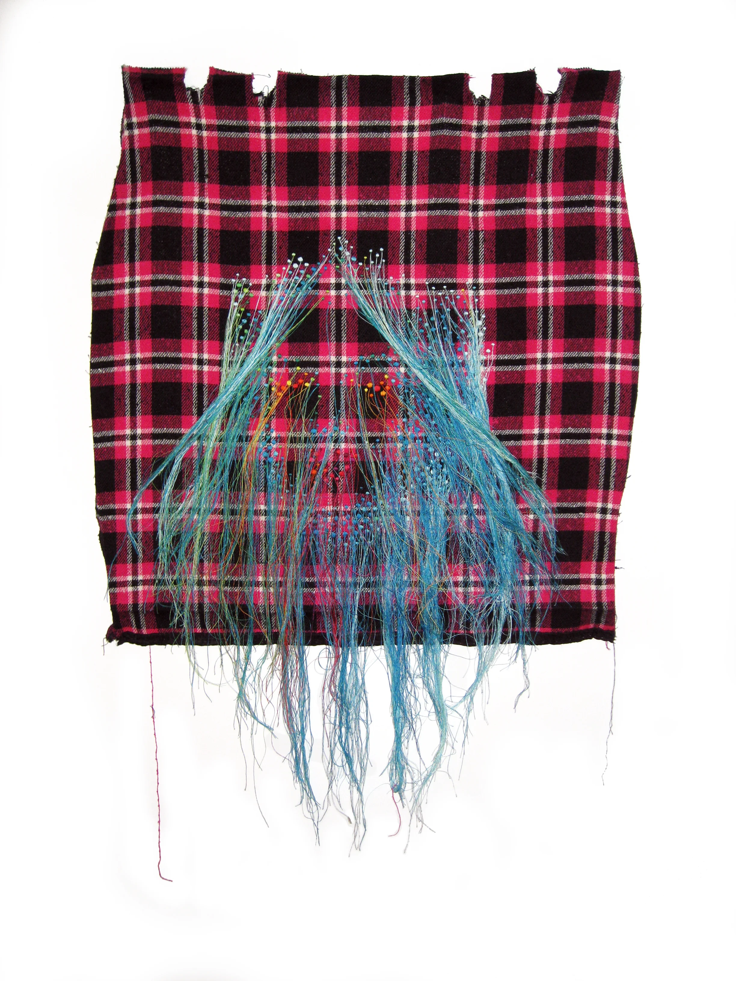  Wise Marilyn + Thread on fabric + 19" x 33" approx. + 2009  © Gabriel Dawe 