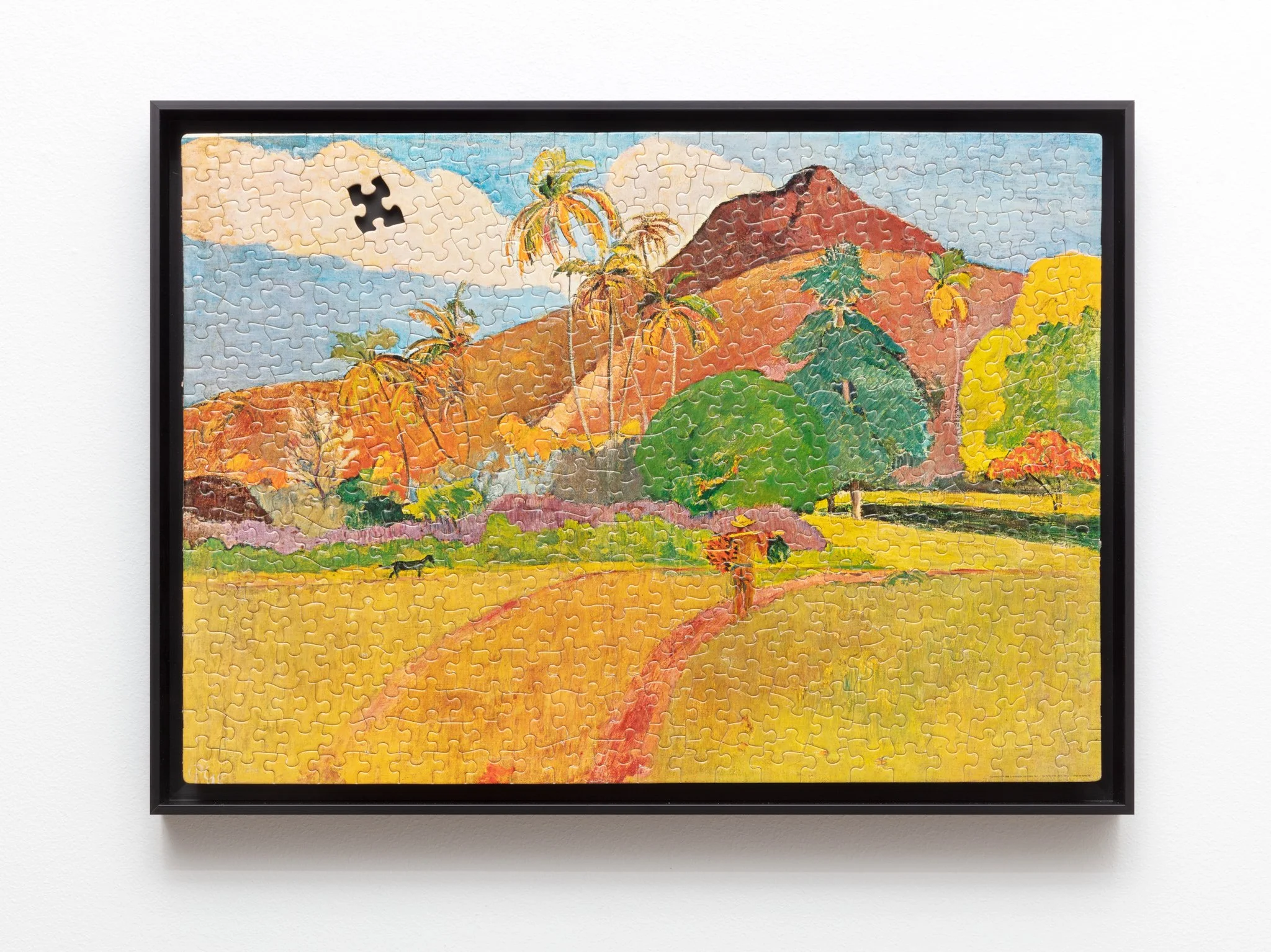  Incomplete Series no. 5 (Gaugin), 2022, Found jigsaw puzzle 