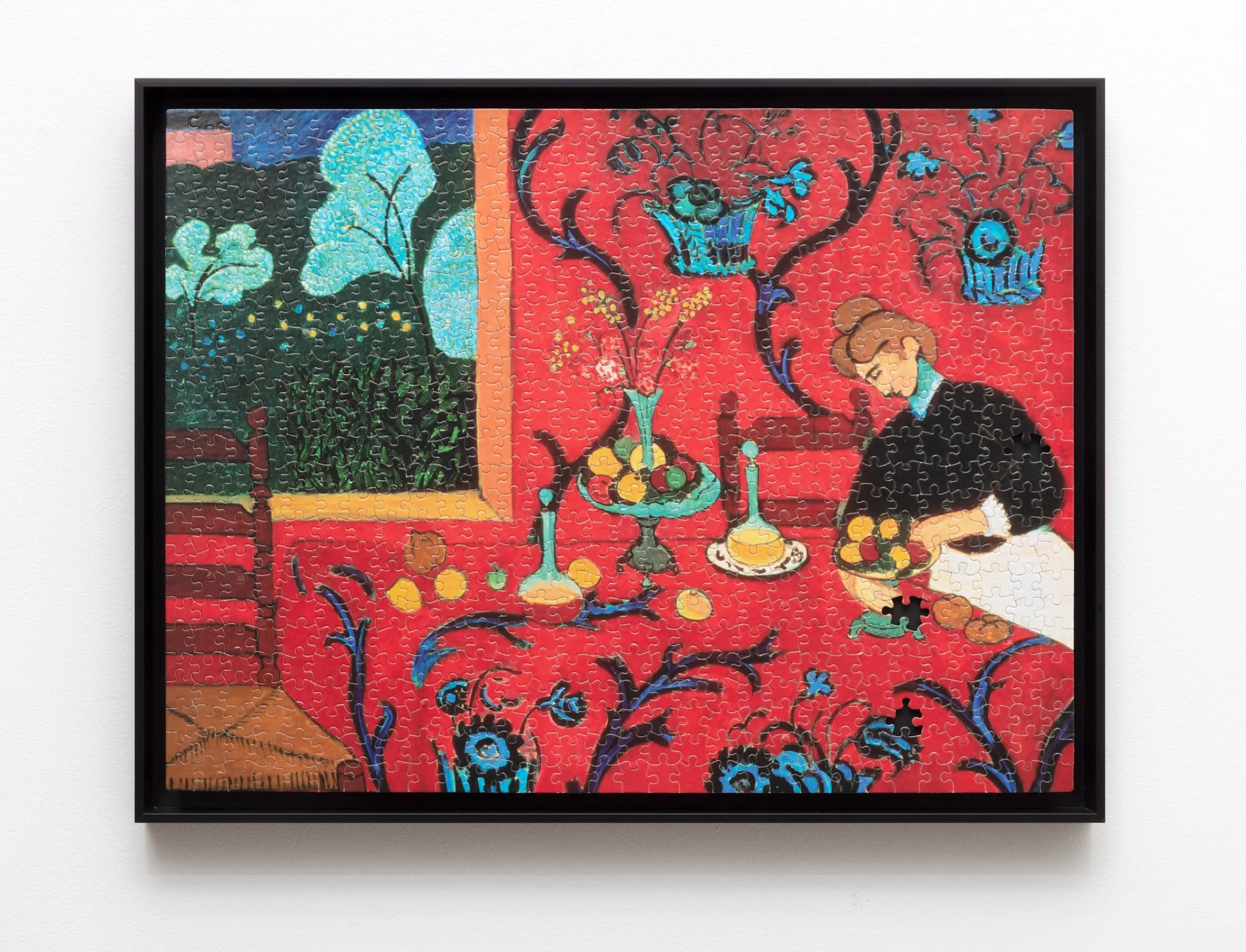  Incomplete Series no. 9 (Matisse), 2022, Found jigsaw puzzle 