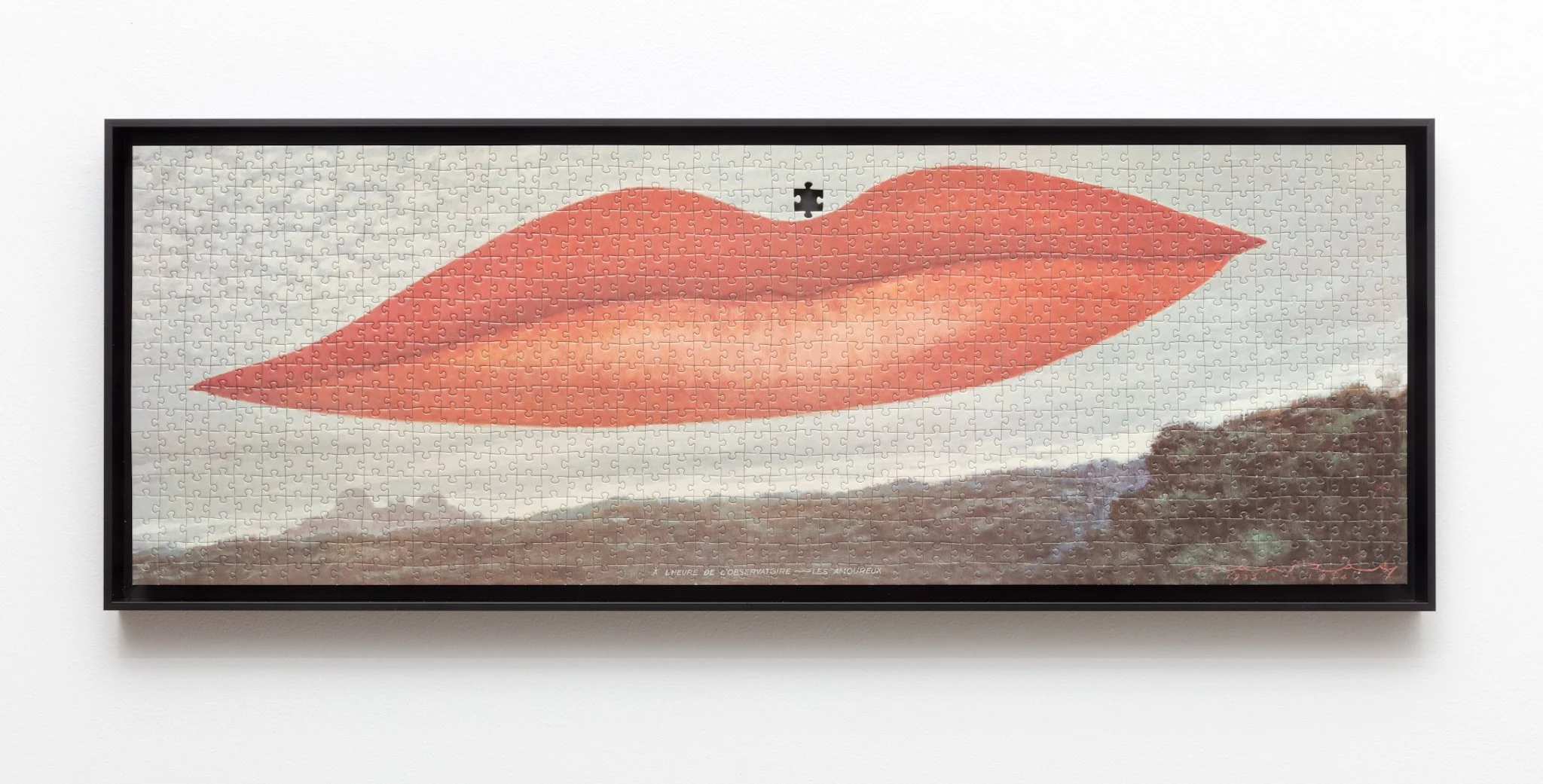  Incomplete Series no. 7 (Man Ray), 2022, Found jigsaw puzzle 