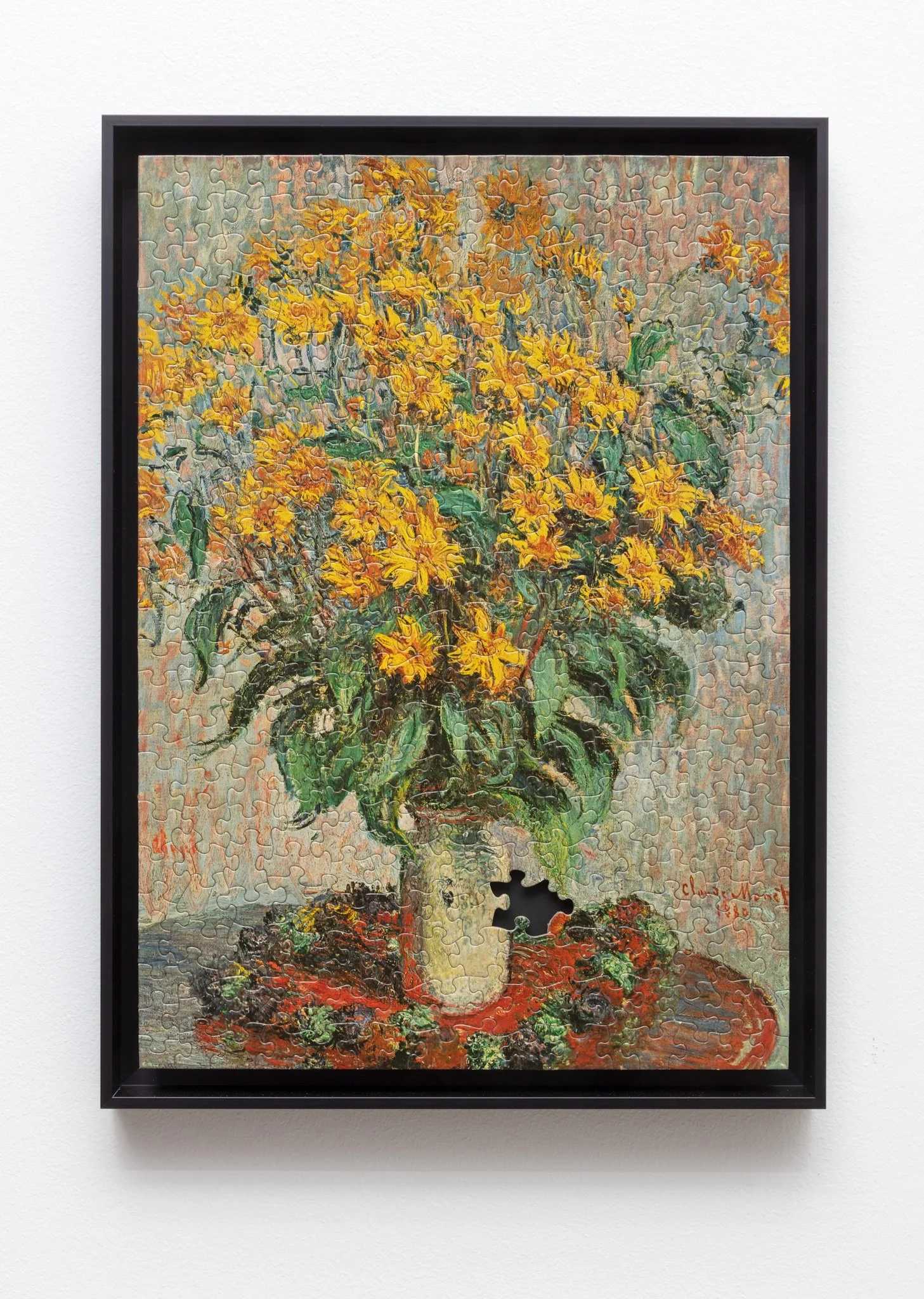 Incomplete Series no. 6 (Monet), 2022, Found jigsaw puzzle 