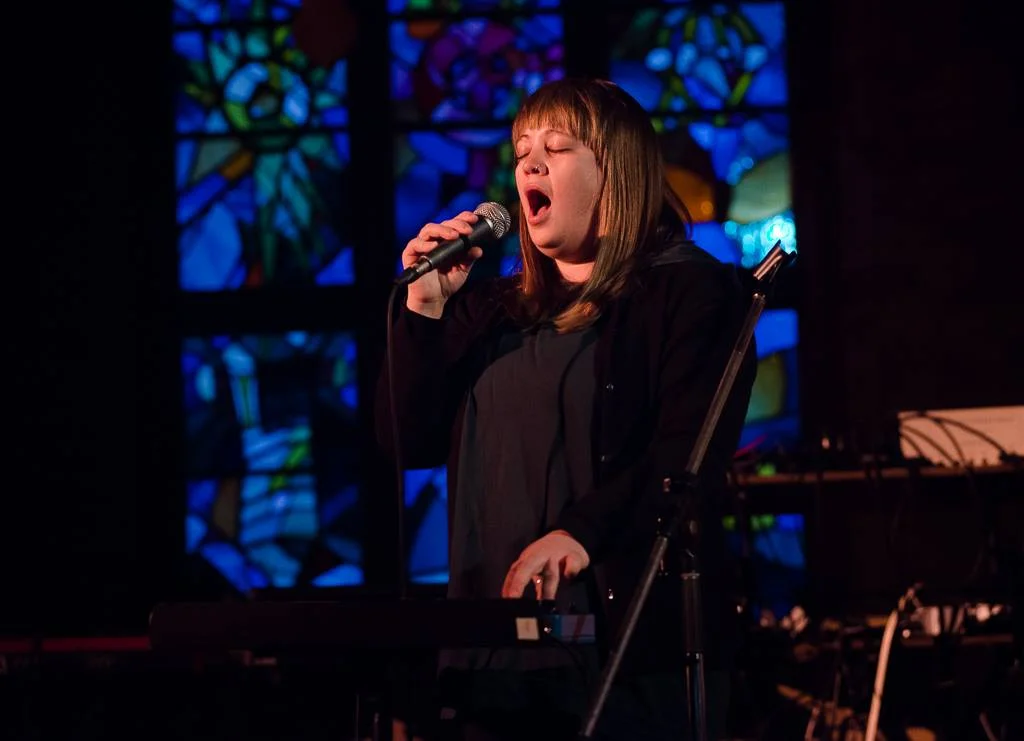 Photo by Kevin Jones. Laura Swankey at the Music Gallery, Toronto. April 7th 2017.