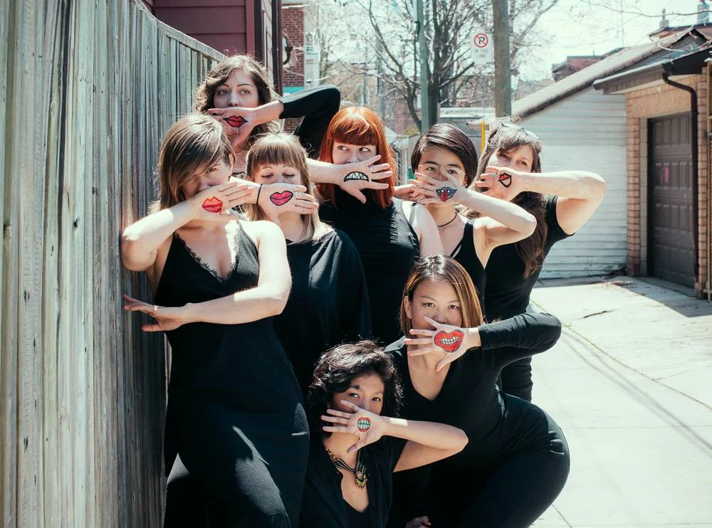 Photo by Kevin Jones. New Lineage (Jill Richards, Jocelyn Barth, Laura Swankey, Belinda Corpuz, Lieke Van der voort, Kristen Fung, Mingjia Chen, Andrea Kuzmich). Toronto, Canada. June 2016