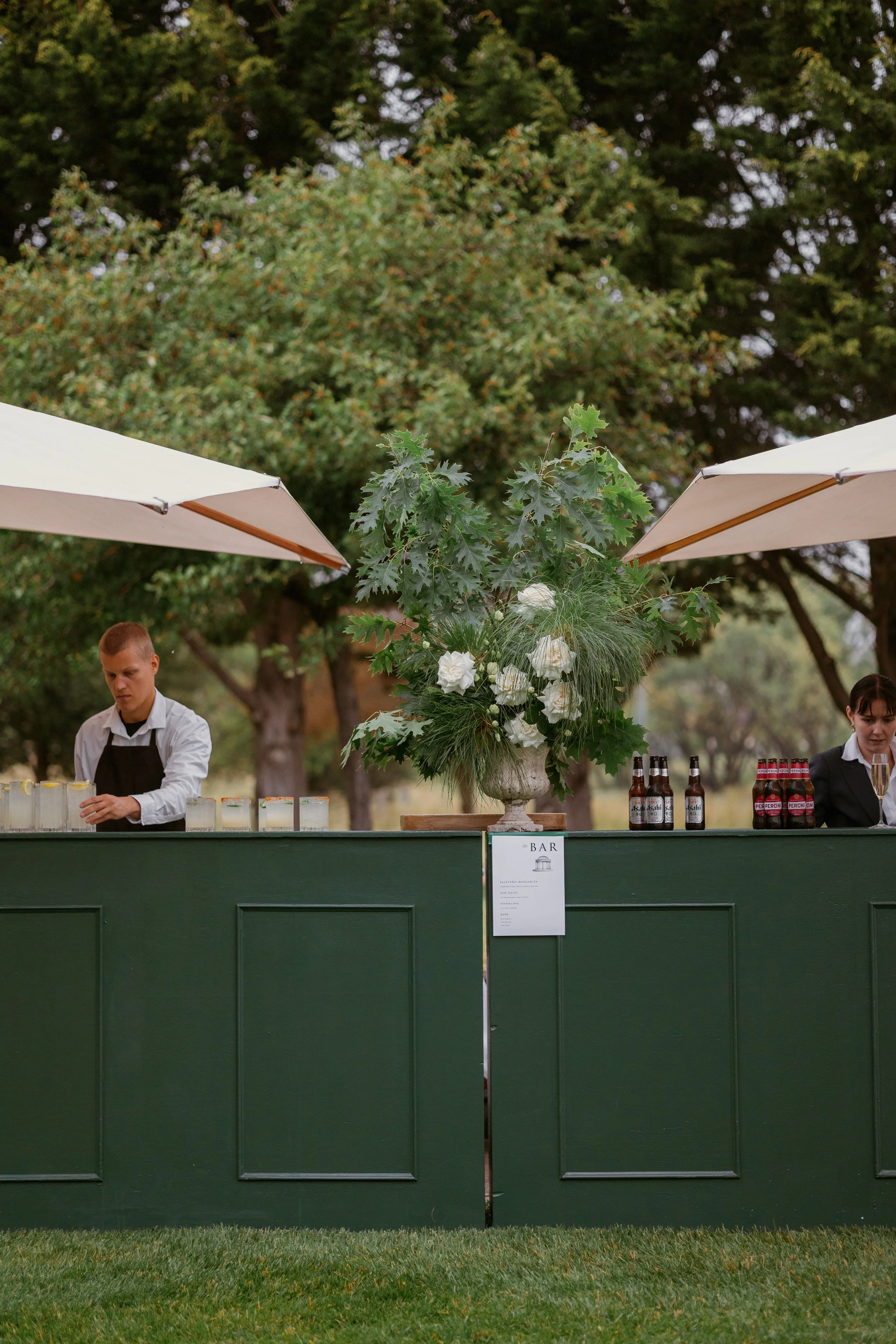 Post Ceremony Green Bars