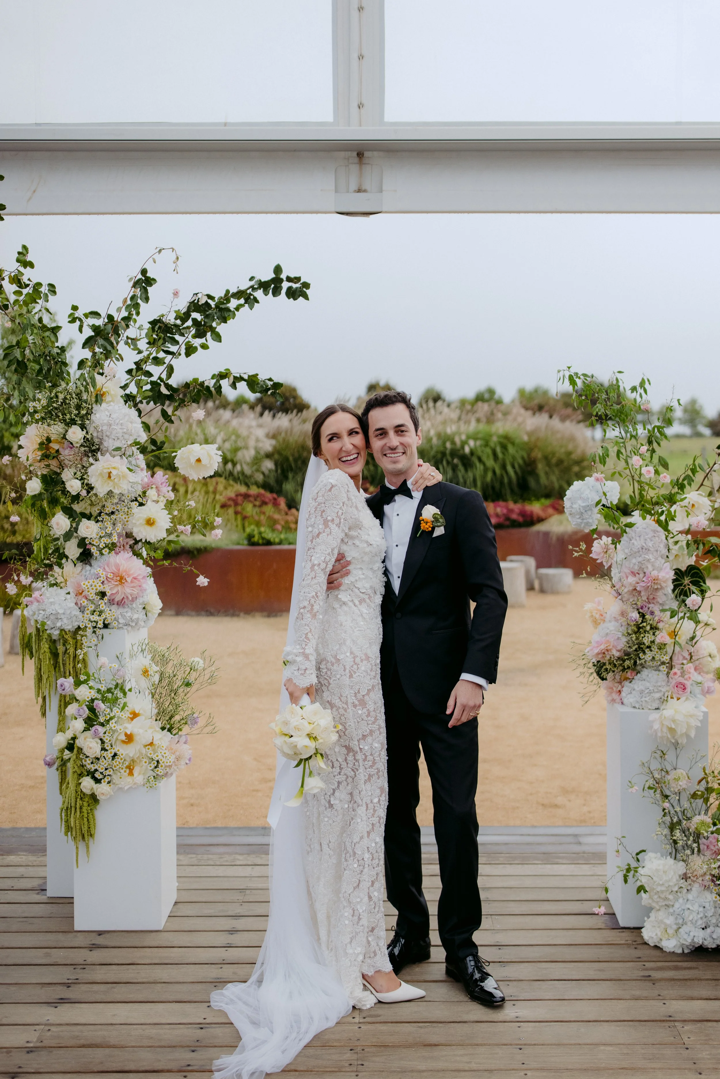 Emma & Riley — Romance, Rain, Champagne Showers — Mona Farm