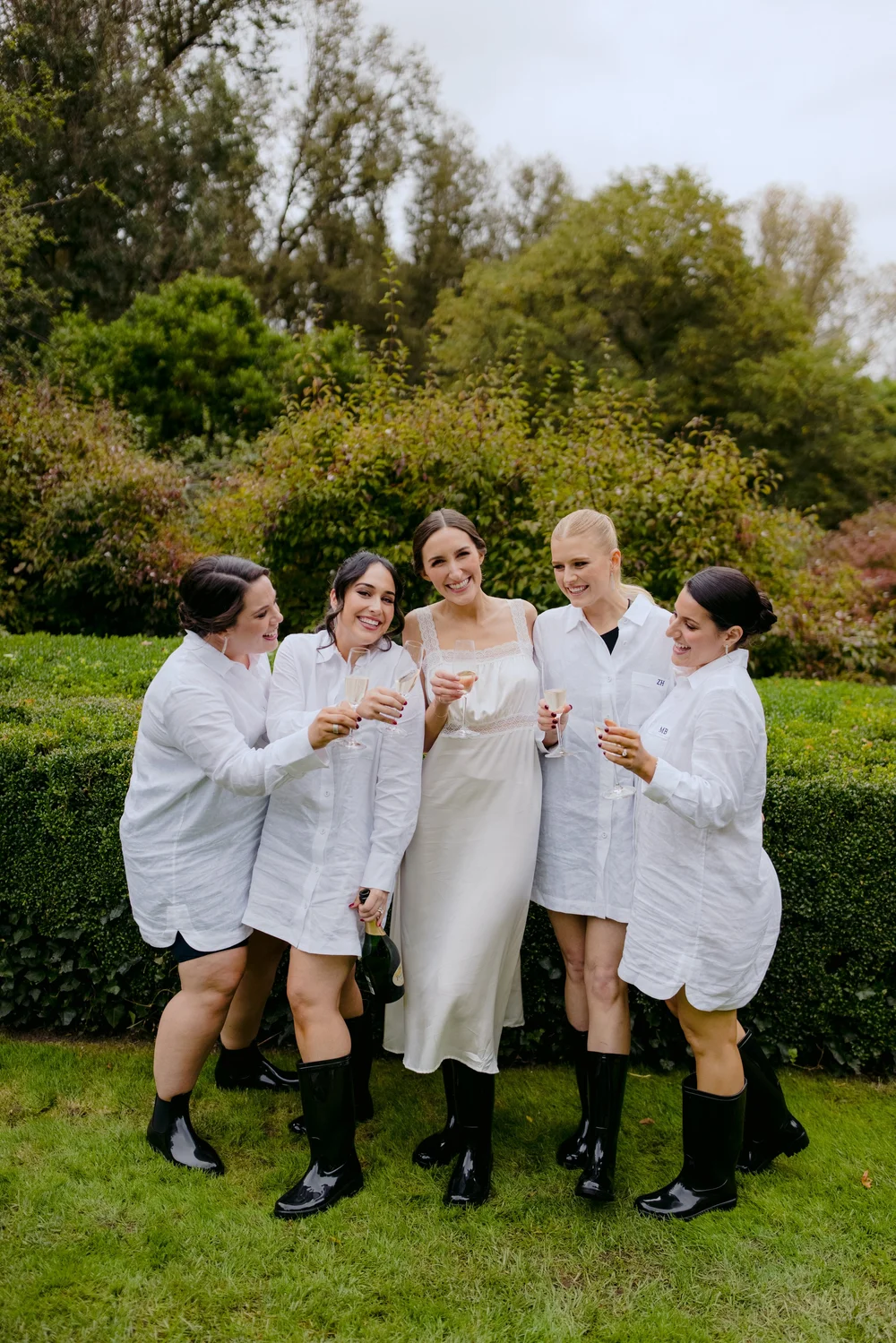 Emma & Riley — Romance, Rain, Champagne Showers — Mona Farm