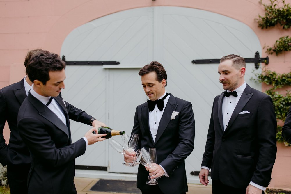 Emma & Riley — Romance, Rain, Champagne Showers — Mona Farm