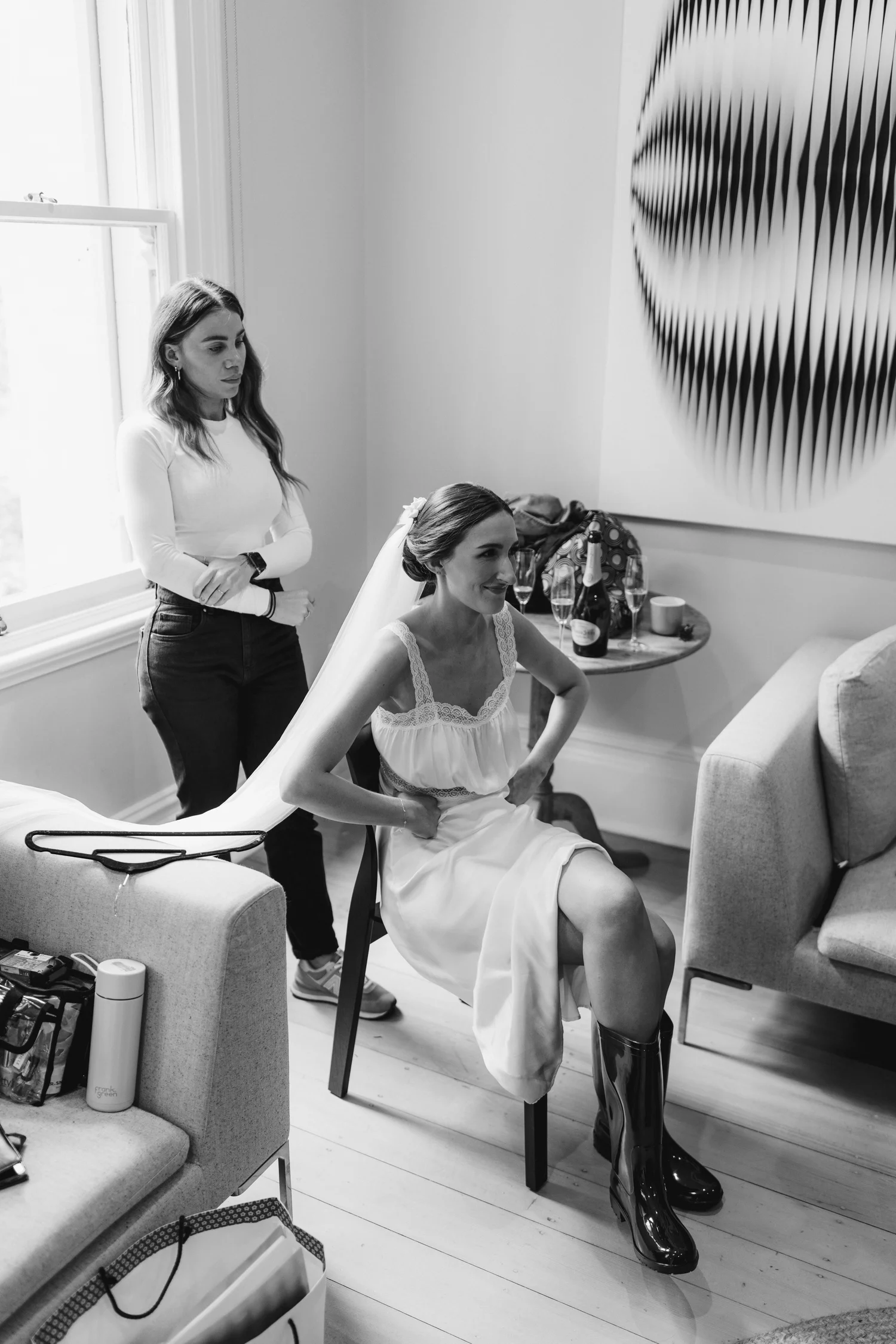 Emma & Riley — Romance, Rain, Champagne Showers — Mona Farm