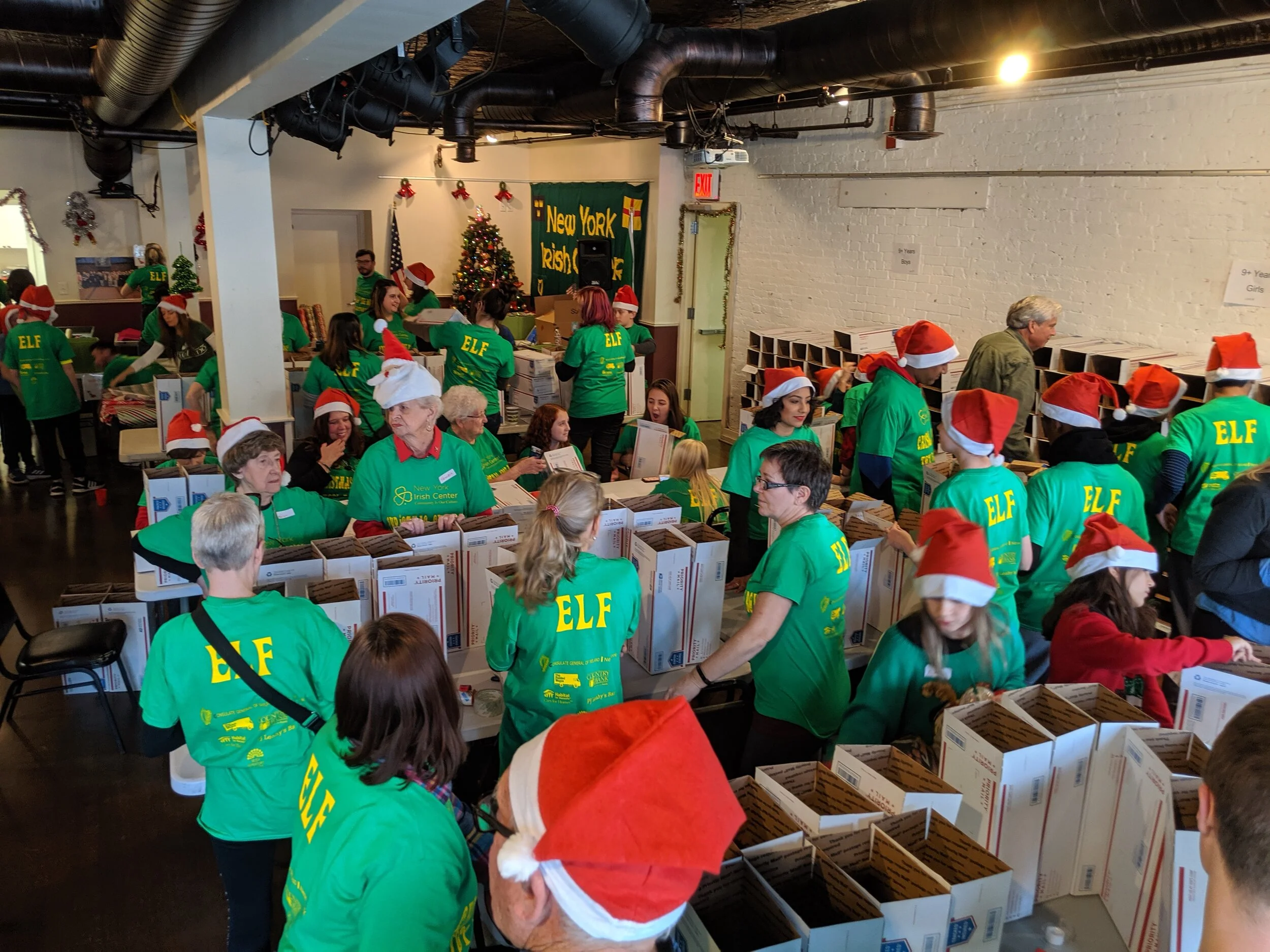 Annual Shoe Box Appeal at the New York Irish Center