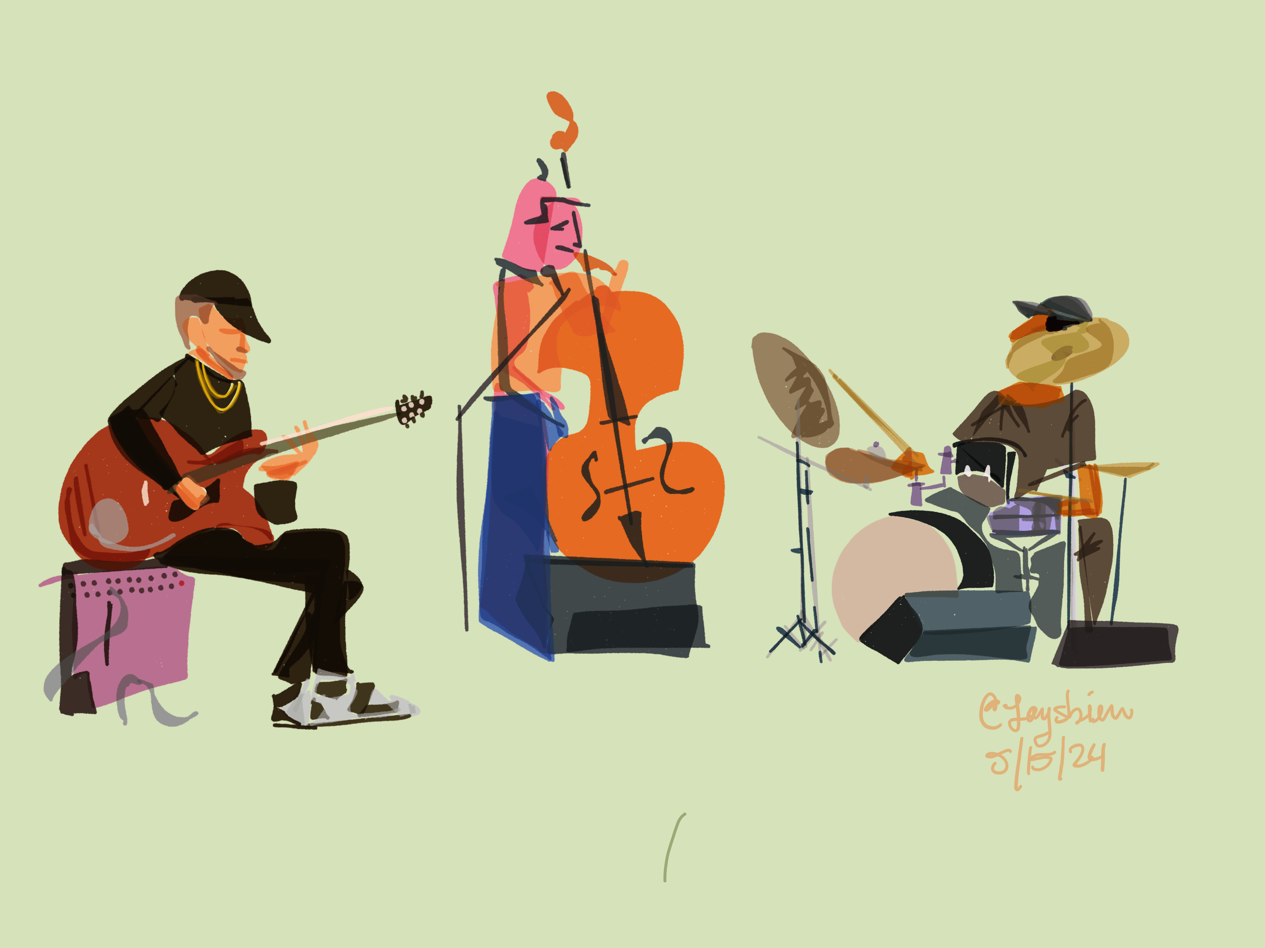 Band, Dorian's Chicago (Live Sketch)