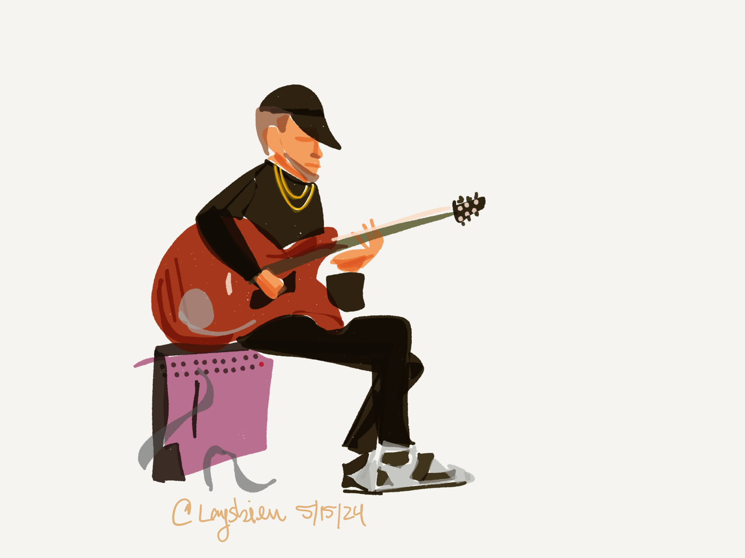 Guitarist (Live Sketch)