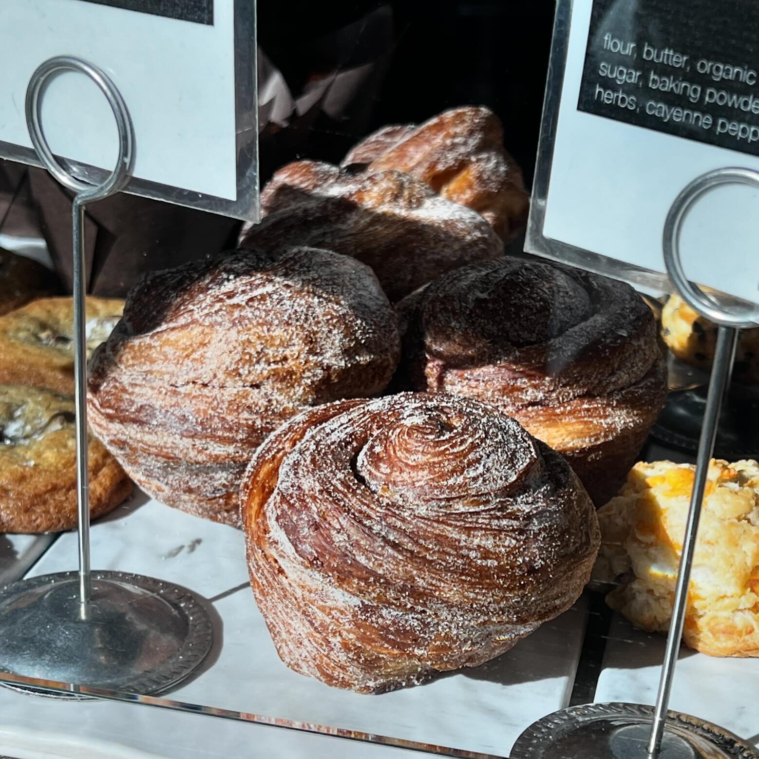 Sun&rsquo;s out, buns out. Get yourself some flaky morning bun goodness courtesy of our neighbors @firebrandbread while you bask in yet another break from the damp.