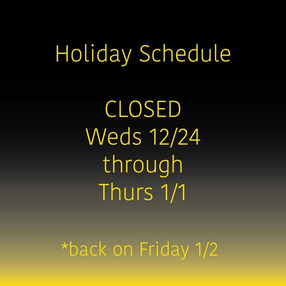 last day before our holiday break! we will be  CLOSED 12/24-1/1. still time to get 20% off coffee beans and gear! or grab gift cards: physical and electronic!