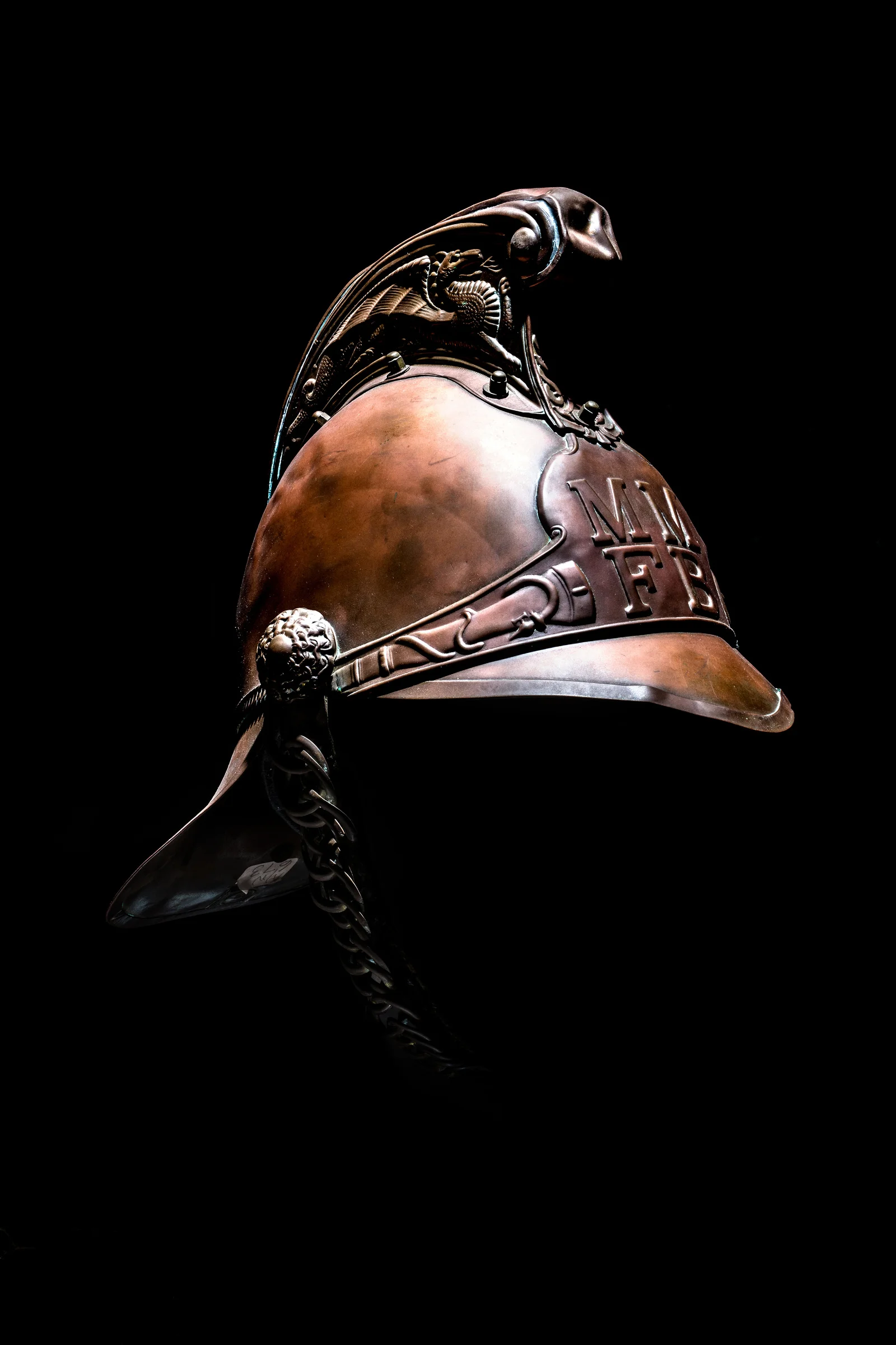 Fire Brigade helmet (late 1800s), 2017 Pigment print, 100x70cm