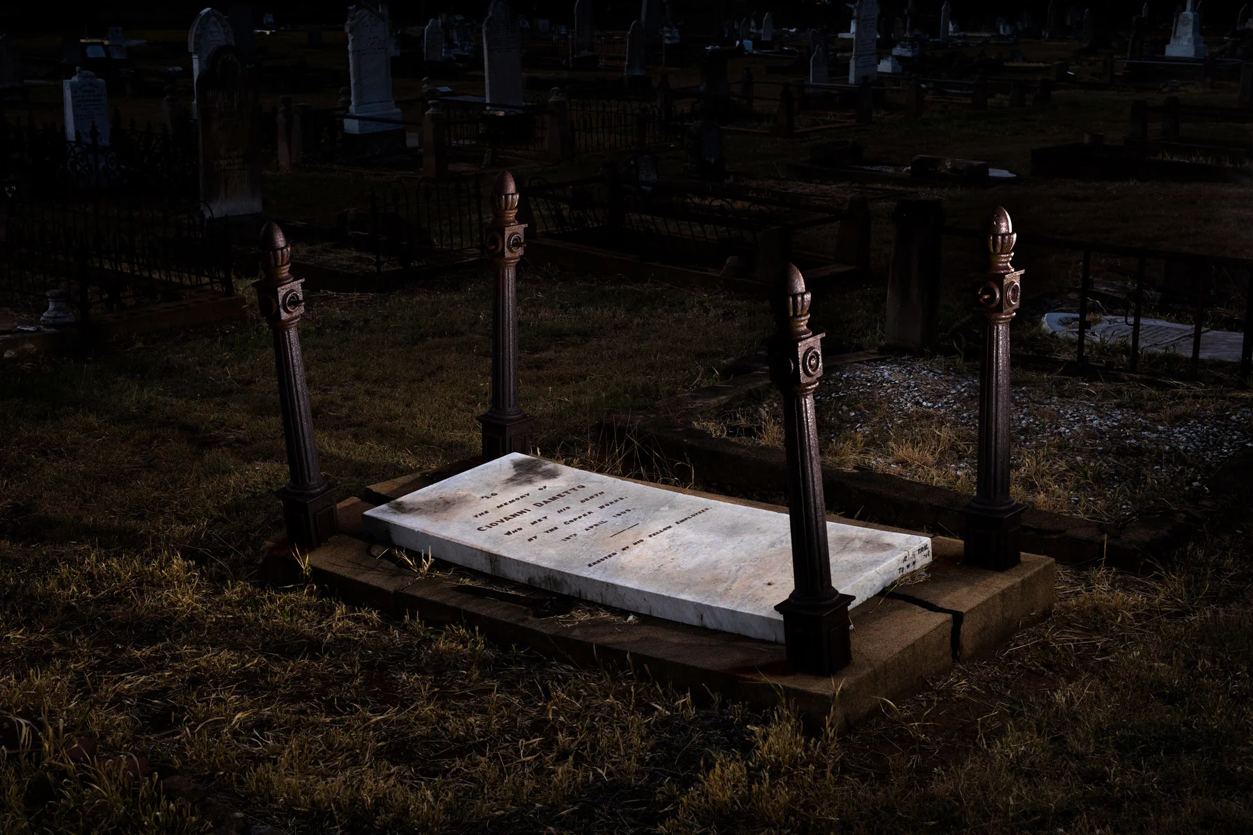 Memorial to a copper miner erected by fellow employees 1909, 2017 Pigment print, 85x130cm