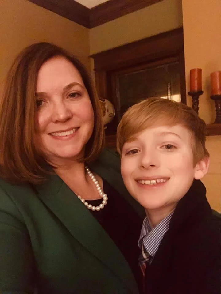 Linda and Sam - getting ready to attend the Monroe County Democratic Designation Convention