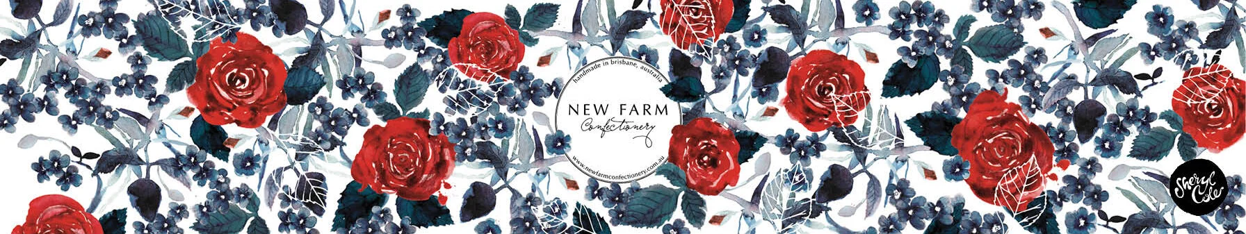 packaging illustration, packaging design, confectionery packaging, seasonal campaigns, surface pattern design, watercolour illustration, Australian illustrator, Valentines Day, Roses are red, Violets are blue